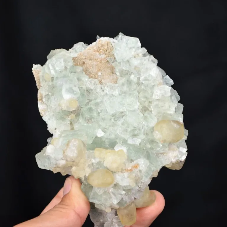 Fluorite With Calcite,Quartz Crystals - Image 6