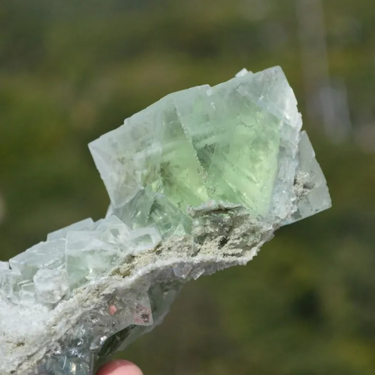 Glassy Cubes Of Fluorite, Remarkable Transparent Crystals - Image 10