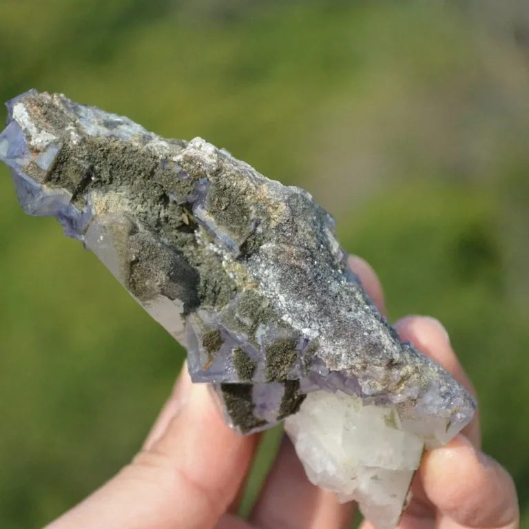 Fluorite With Quartz, Mica Crystals (Floater) - Image 9