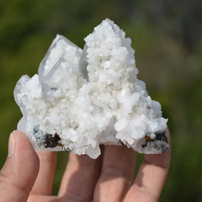 Quartz With Calcite, Arsenopyrite Crystals - Image 5