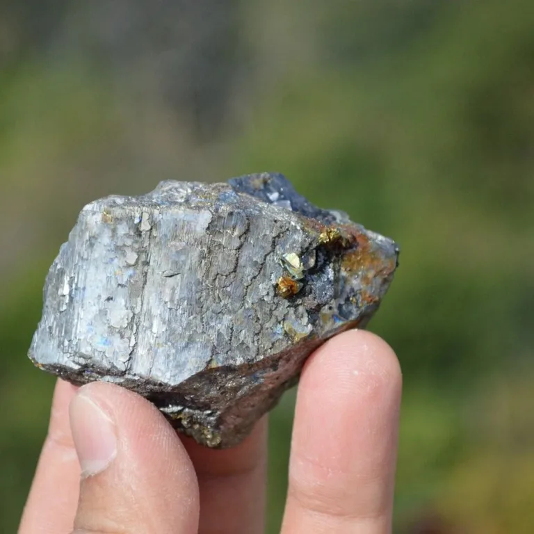 Ferberite Cross Arsenopyrite With Fluorite Crystals - Image 2