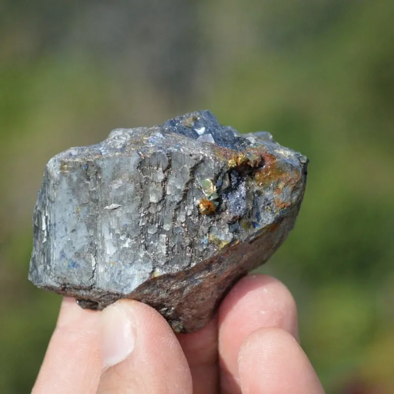 Ferberite Cross Arsenopyrite With Fluorite Crystals - Image 5