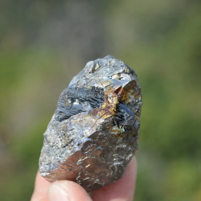 Ferberite Cross Arsenopyrite With Fluorite Crystals - Image 6