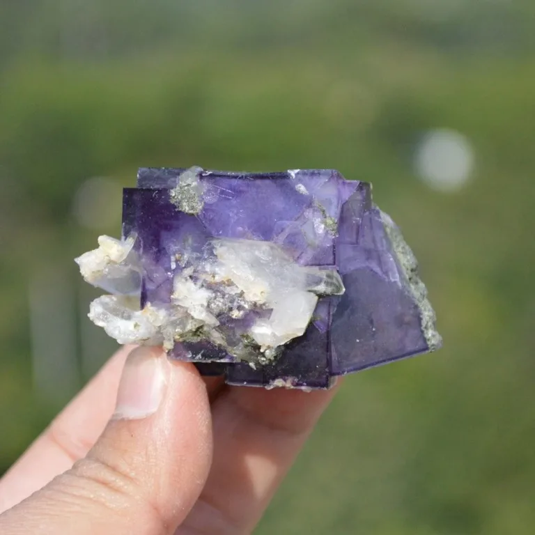 Fluorite With Quartz, Mica Crystals - Image 2