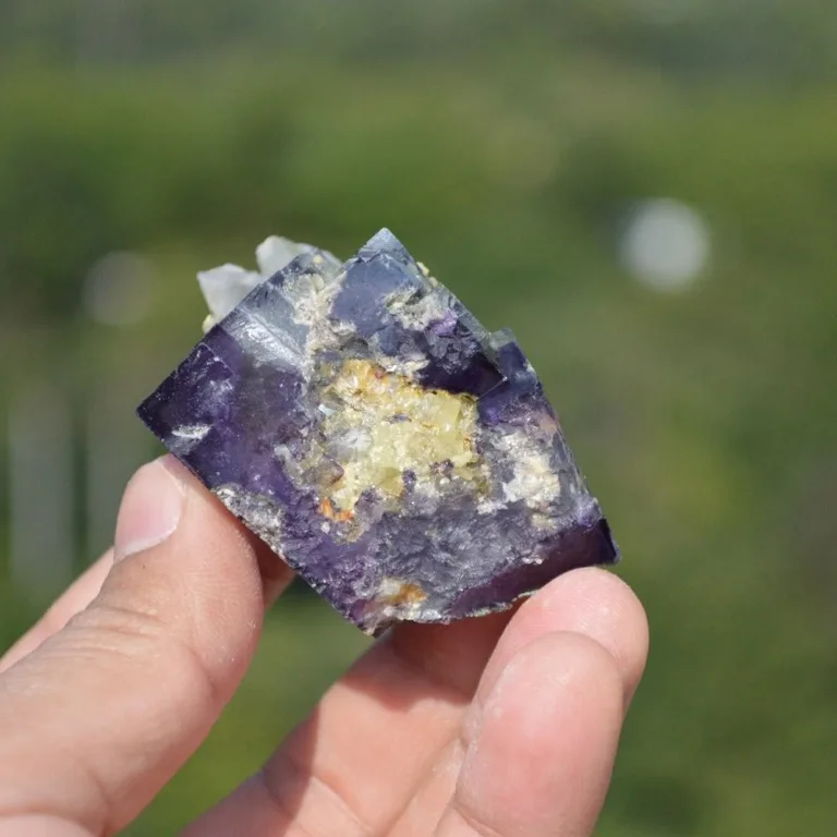 Fluorite With Quartz, Mica Crystals - Image 4