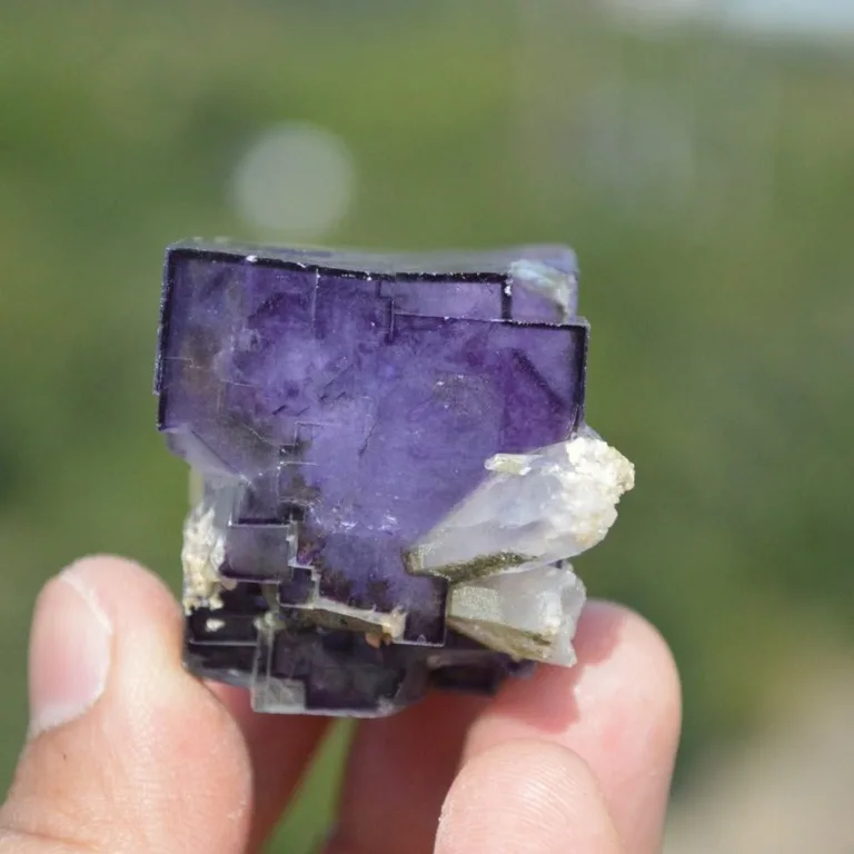 Fluorite With Quartz, Mica Crystals - Image 8