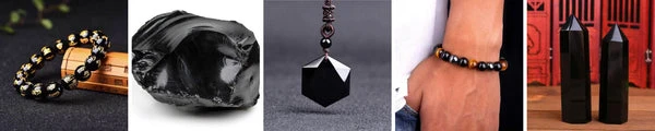 black obsidian - black stones & crystals