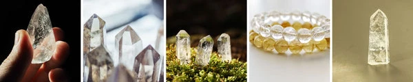 crystals for work - clear quartz