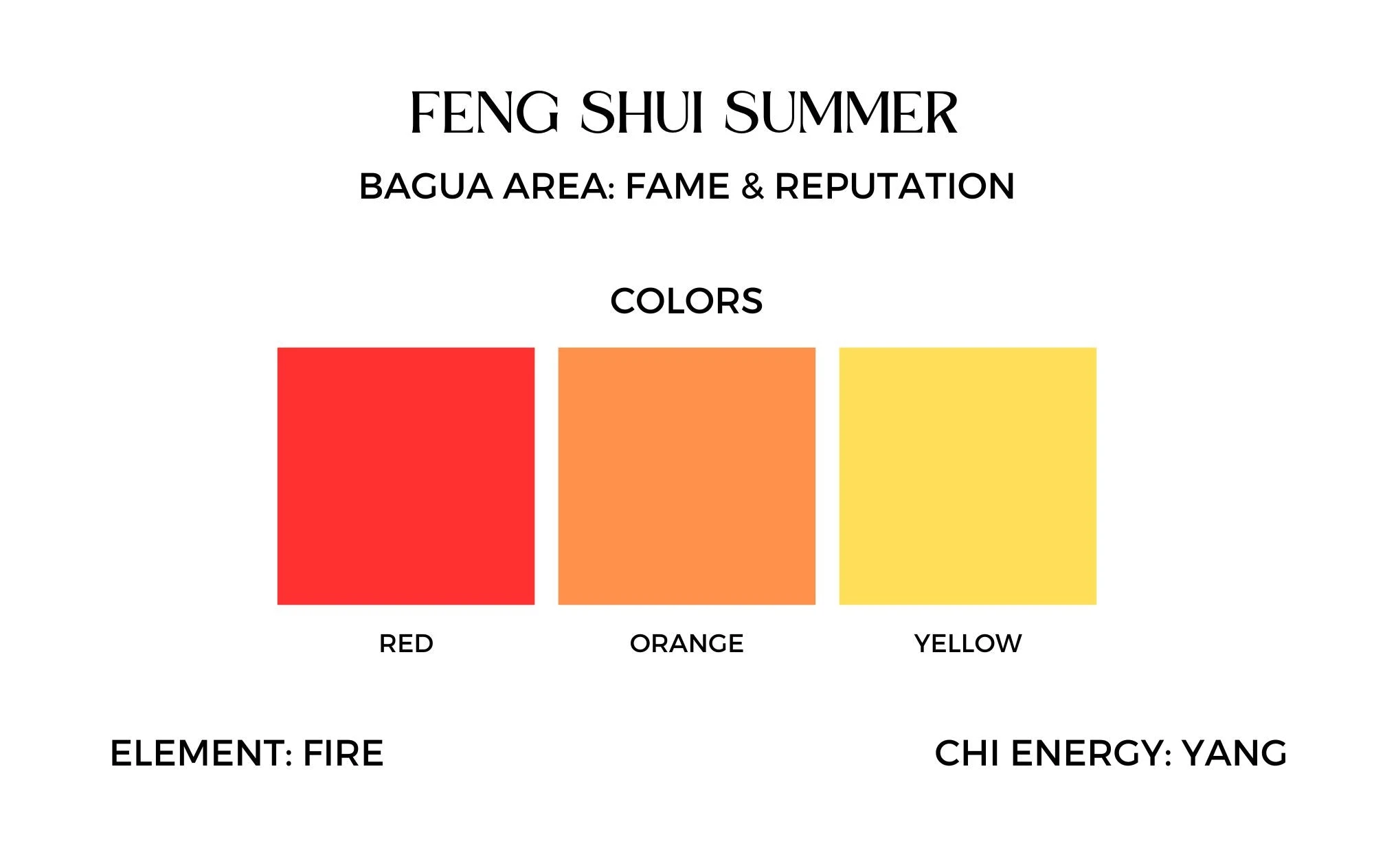 feng shui summer