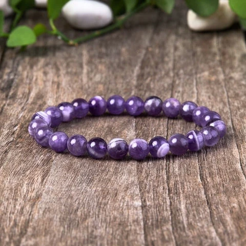 amethyst bracelet - crystal bracelet