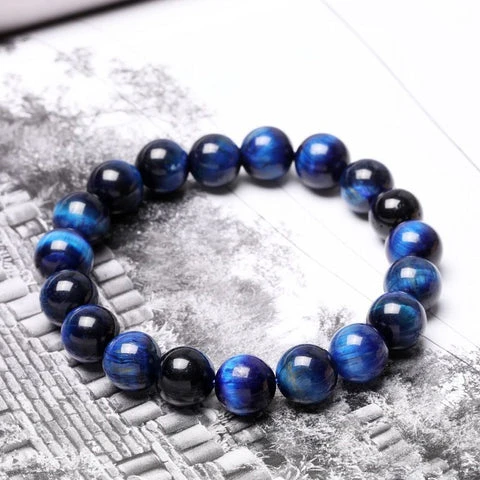 blue tiger’s eye power bracelet - spiritual gifts for men