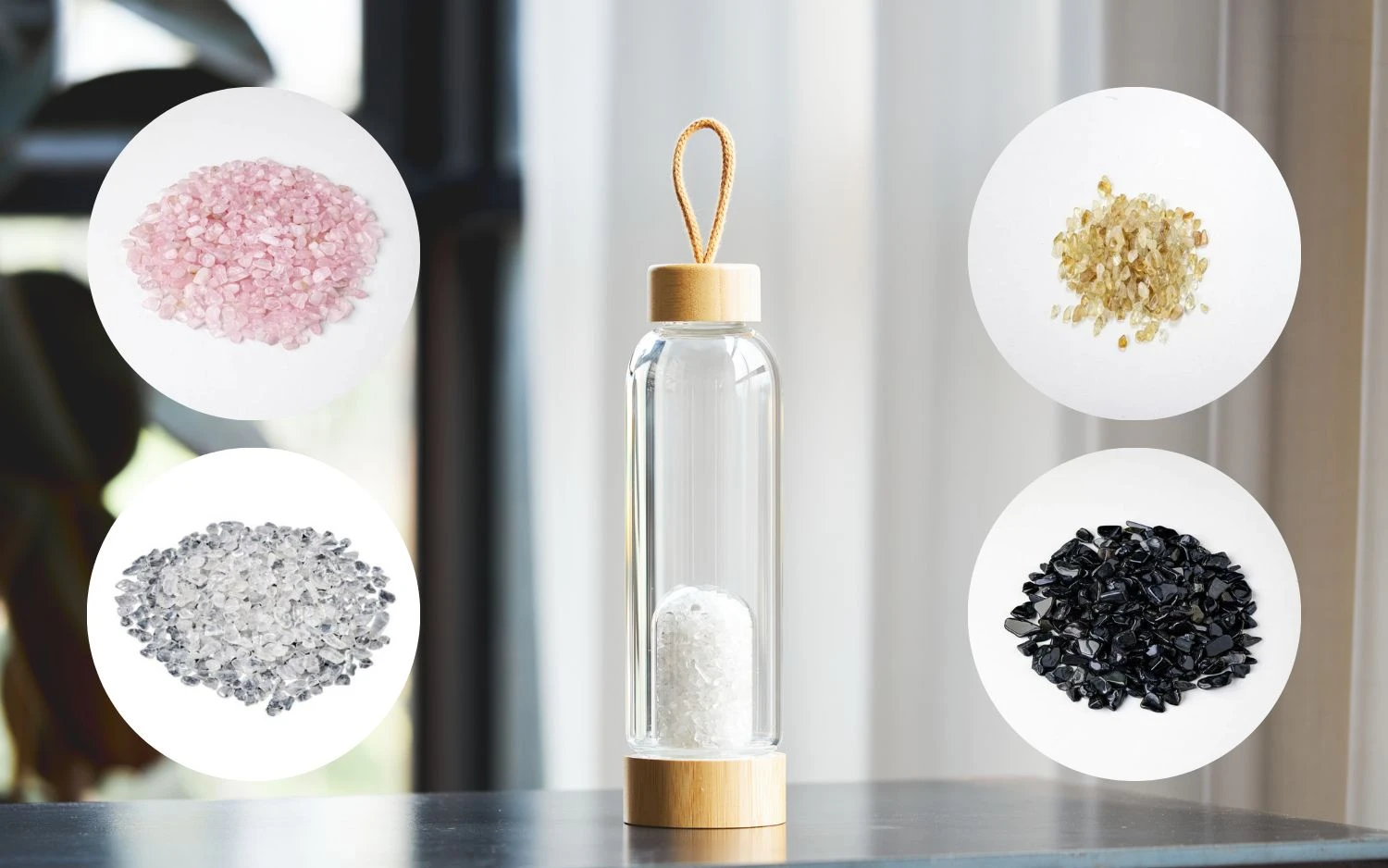 DIY crystal water bottle - crystals for water bottle