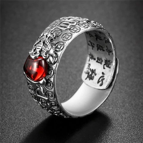 garnet passion ring - spiritual gifts for men