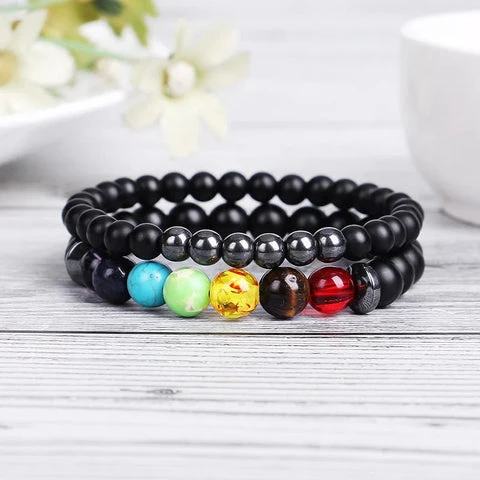 hematite bracelet - crystal bracelet