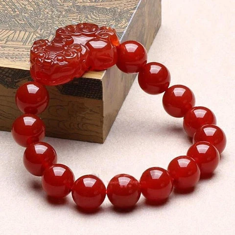 Red Agate Pixiu Bracelet