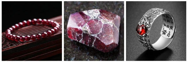 red garnet crystal - feng shui summer