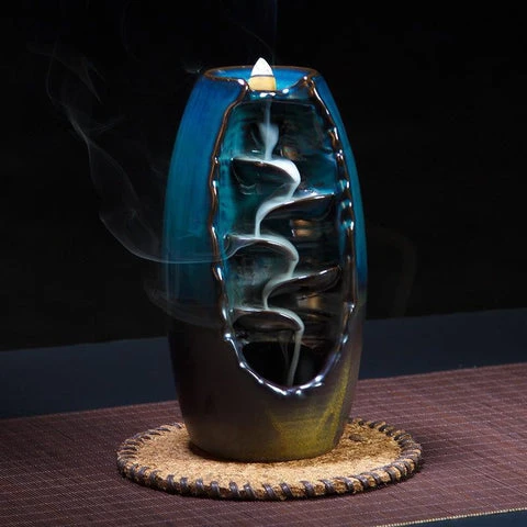 smoke waterfall incense burner - gifts for spiritual people